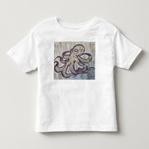 Launenhafter Oktopus Kleinkind T-shirt