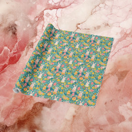 Launenhafter Osterhase Frühlingswiese Botanisch Geschenkpapier