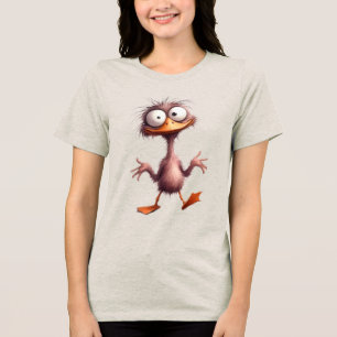 Launenhafter Vogel Tri-Blend Shirt