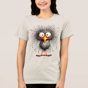 Launenhafter Vogel Tri-Blend Shirt