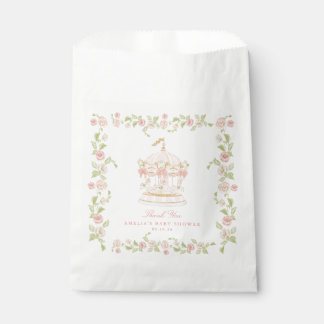 Launenhaftes Karussell-Baby-Shower-Geschenktüte Geschenktütchen
