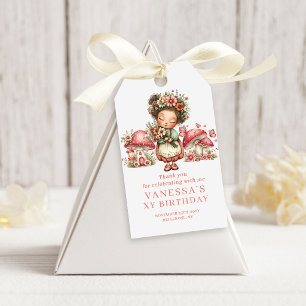 Launenhaftes Rosafarbenes Feen-Geschenkanhänger zu Geschenkanhänger