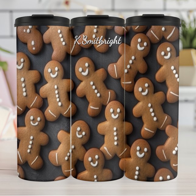 Launige Männer aus Lebkuchen Array Thermosbecher (Von Creator hochgeladen)