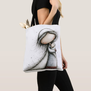 Launige Maria und Baby Jesus Geburtsszene Tasche