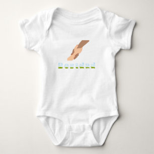 Launige Pastell-Schmetterling- und Blumen-Kaffeeta Baby Strampler