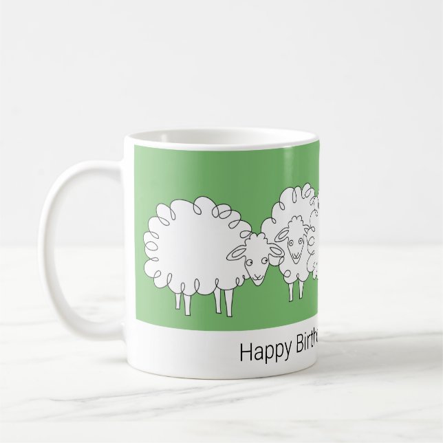 Launige Schaf-Tasse Kaffeetasse (Links)