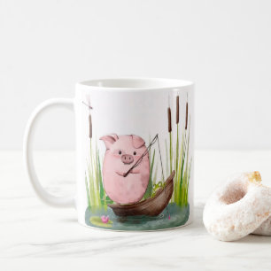 Launige Schweinefischertasse Kaffeetasse