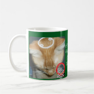 Launige Weihnachts-Ginger-Katze Klassischer Becher Kaffeetasse