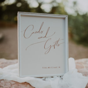 Launige Wüste   Beige Karten- und Geschenke-Schild Poster