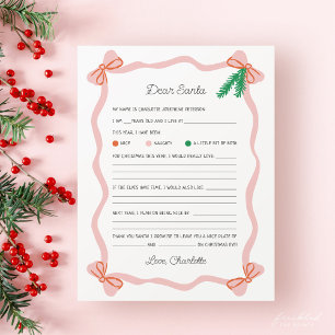 Launiger Brief an den Weihnachtsmann - Weihnachtsw