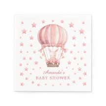 Launiger Hase Ballon Rosa Sterne Baby Shower