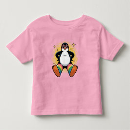 Launiger Pinguin Cartoon Kleinkind T-shirt