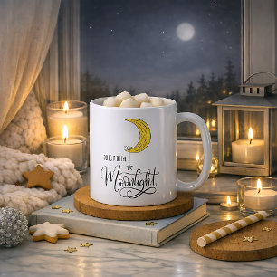 Launiger Stern und Mond Mondlicht  Kaffeetasse