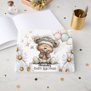 Launiger Teddybär-Baby-Shower Gästebuch