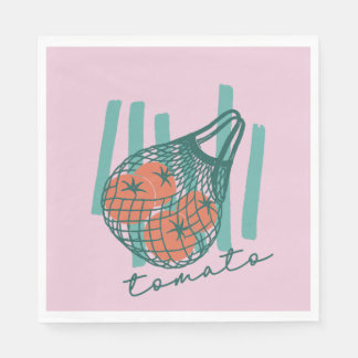 Launiger Tomaten Italien Bauernmarkt Serviette