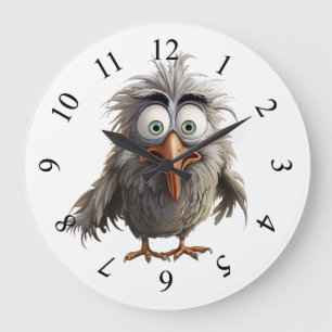 Launiger Vogel Große Wanduhr