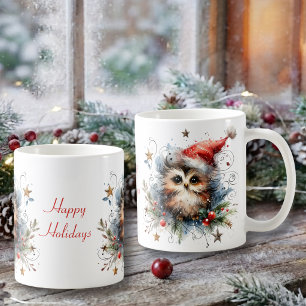 Launiger Weihnachtskauz Kaffeetasse