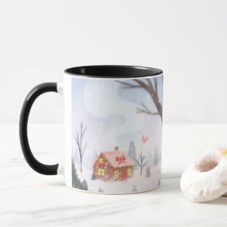 Launiger Winter-Cottage-Mug Tasse