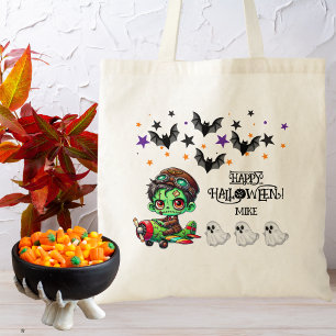 Launiger Zombie-Pilot-Flugzeug-Kinder-Halloween  Tragetasche