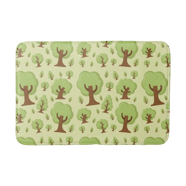 Launische Baum Muster Badematte (Vorderseite)