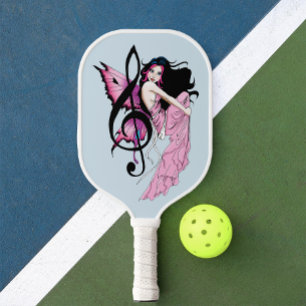 Launische Blaue Fantasie Musiknote der rosa Fee Pickleball Schläger