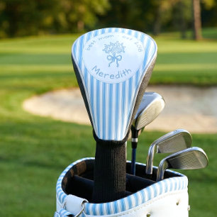 Launische Blaue Weiße Streifen-Vorbereitung-Mom Et Golf Headcover