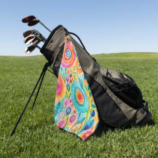 Launische Blumen Golfhandtuch