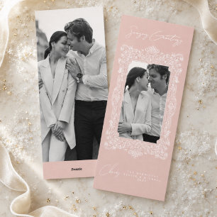 Launische Blush-Pink Fröhliche Weihnachten Familie