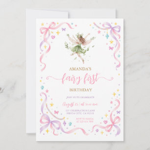 Launische Fee zum ersten Geburtstag Einladung