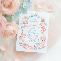 Launische florale, handgezeichnete Coquette-Schlei