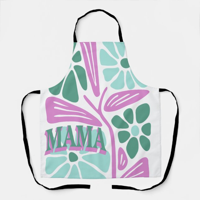 Launische Florale Mama  Schürze (Vorderseite)