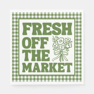 Launische Frische vom Markt Grüne Babyparty Serviette