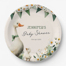 Launische Gänse-Baby-Party-Teller aus Papier