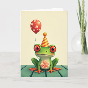 Launische Geburtstagskarte mit Frosch Karte