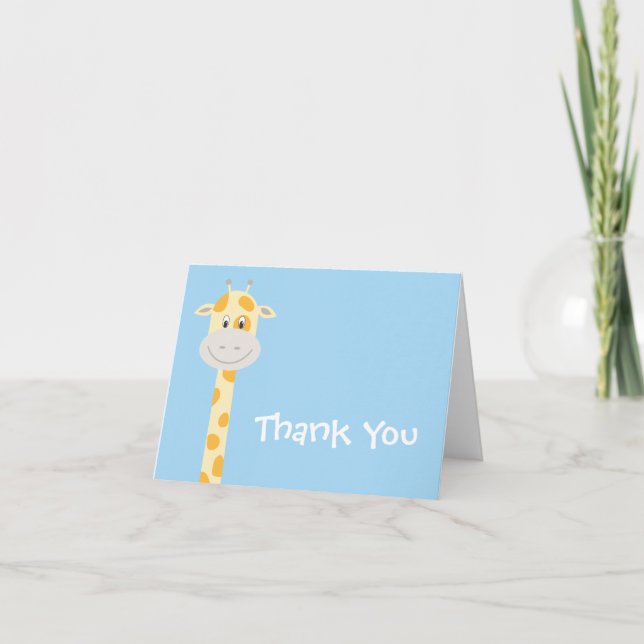 Launische Giraffe Dankeskarte (Vorderseite)
