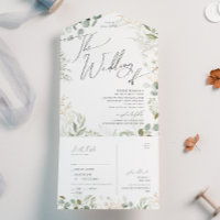 Launische Grün-Gold-Hochzeit von Siegel und Versan