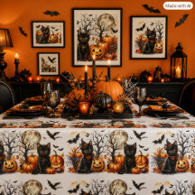 Launische Halloween-Schwarze Katze
