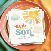 Launische Hier kommt der Sohn Sonnenschein-Baby-Pa