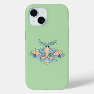 Launische Himmelsmotte — Sanftes Blau und Pfirsich Case-Mate iPhone Hülle
