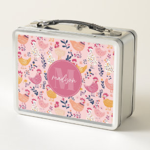 Launische Hühner-Metall-Lunchbox Metall Brotdose