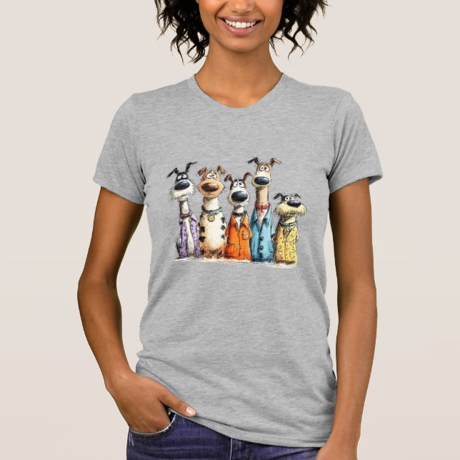 Launische Hunde T-Shirt (Vorderseite)