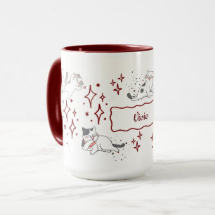 Launische Katze mit individuellem Namen Tasse