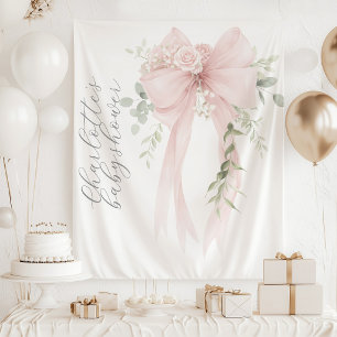 Launische Kokette Bogen Schrift Baby Shower Wandteppich