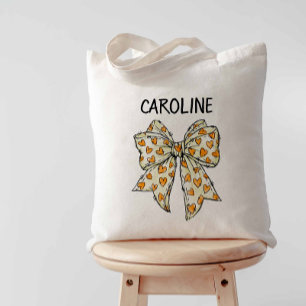 Launische Kokette Orange Gelbe Herzschleife Tragetasche