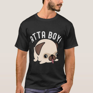 Launische Löwenzahn-Mops im Wind T-Shirt