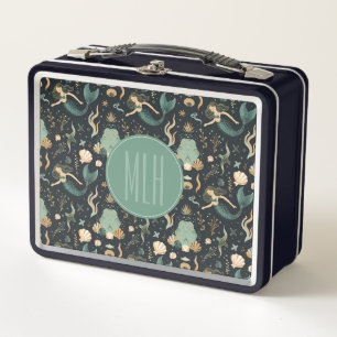 Launische Meerjungfrau Metall-Lunchbox Metall Brotdose