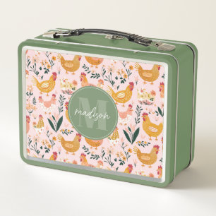 Launische Metall-Lunchbox mit Huhn Metall Brotdose