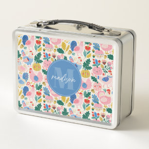 Launische Metall-Lunchbox mit Huhn Metall Brotdose