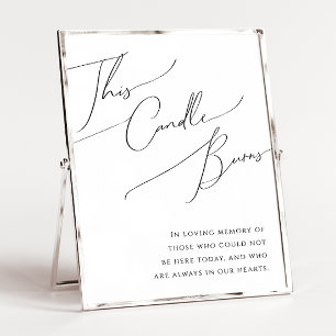 Launische Minimalistische Schrift Diese Kerze Bren Poster