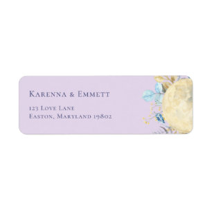 Launische Mond Violette Babyparty Rücksendeadresse